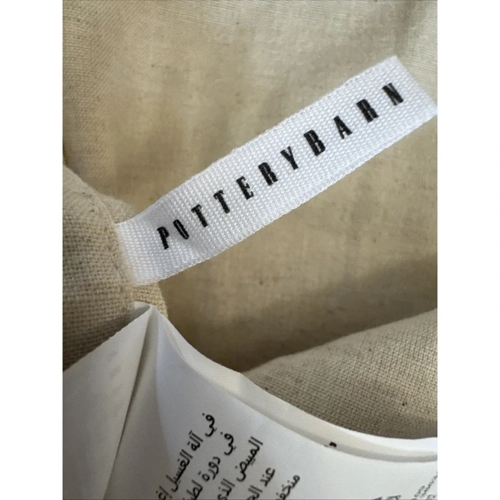 Pottery Barn Fair Isle Jacquard KING Sham - Gray/ Ivory- NEW 36x20